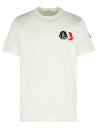 Moncler White Cotton T-Shirt