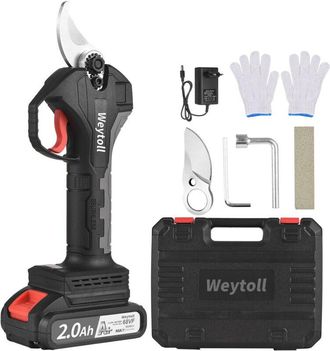 OEM Podadora El&eacute;ctrica Inal&aacute;mbrica Weytoll Nanwei De 21 V Con Bater&iacute;a De Litio De 10 Ah, Recortadora De Ramas De &Aacute;rboles, Podadora De Jard&iacute;n, Di&aacute;metro De 
