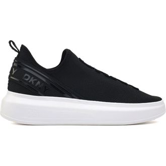 DKNY Womens Jonas Trainers - Black Nylon - Size UK 6
