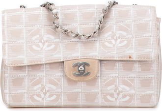 Chanel Pre-owned Womens Canvas Logo Handbag - Nude Textile - One Size