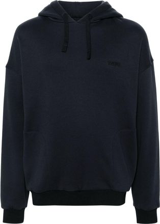 Ermenegildo Zegna logo-embroidered sweatshirt - men - Cotton/Polyamide - S - Blue