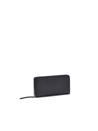 Maison Margiela Womens Leather Wallet Black Calf Bos Taurus