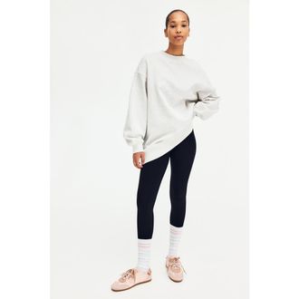 H&M Oversized Sweatshirt in Light Gray Melange at Nordstrom, Size X-Small