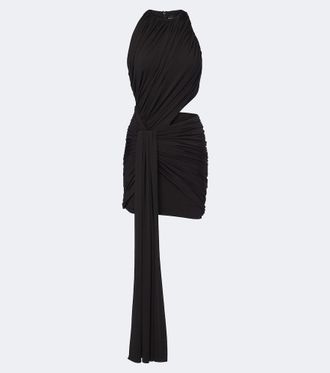 DAVID KOMA Cutout draped minidress