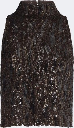 Brunello Cucinelli Top con lentejuelas