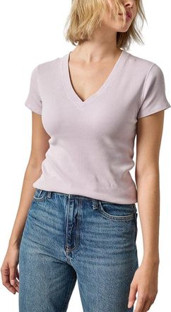 Lilla P Sunwashed Cap Sleeve V-Neck T-Shirt