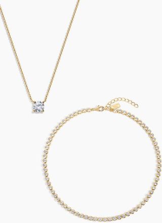 Electric Picks The One Necklace Set of 2 in Gold at Nordstrom