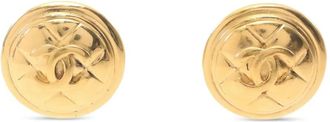 Chanel 1986-1988 Coco mark earrings - Gold