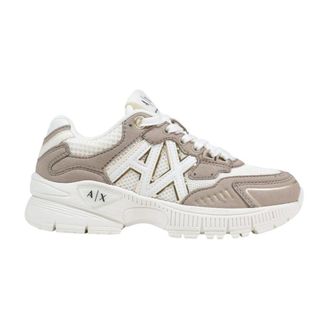 A|X Armani Exchange Sneakers, female, Beige, Size: 11 US Technical Fabric Sneakers