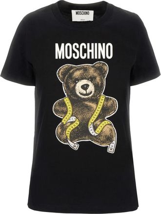 Moschino Dames, Tops, Zwart, Maat: XS Katoen