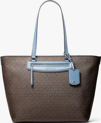 Michael Kors Jet Set Travel Extra-Large Signature Logo Tote Bag