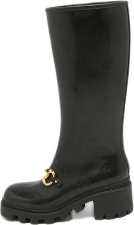 Gucci Stivali da pioggia Horsebit - Nero