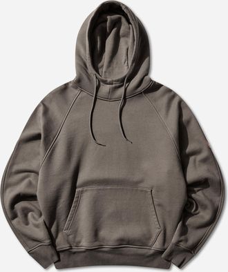 Cav Empt Men s Solid Big Heavy Hoodie Khaki
