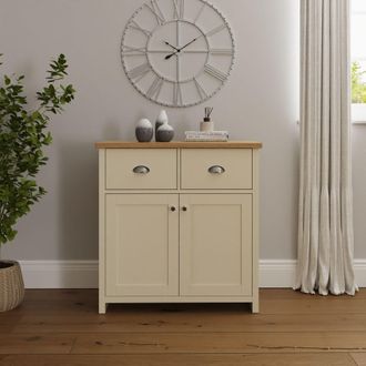 GFW Lancaster Compact Sideboard in Cream