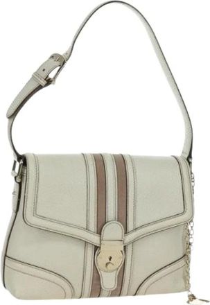 Gucci Pre-owned Shoulder Bags, female, White, Size: ONE SIZE Pre-owned Vintage Hand Bag