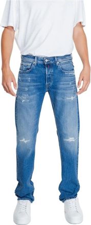 Replay Straight Jeans - Heren - Regular Fit Jeans - Blauw - W38 L34 - Katoen - Jeans
