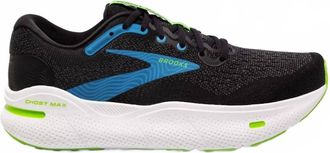 Brooks Mens Ghost Max Shoe In Black/ Atomic Blue/ Jasmine