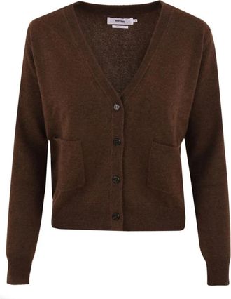 Notshy Ava Cashmere Cardigan - Dames - Cashmere truien - Bruin - L - Kasjmier - Truien & Vesten