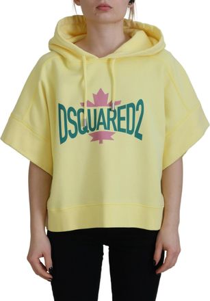 Dsquared2 Dsquared&sup2; Logo Print Cotton Hoodie Sweatshirt Womens Sweater (Pre-Owned)