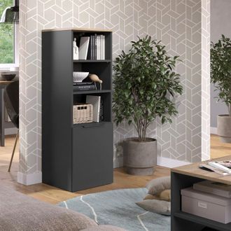 Vicco Armadio universale Wido, Antracite/Sonoma, 40.2 x 120 cm con una porta, Vicco