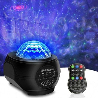 OEM Proyector De Cielo Estrellado Con Niebla Led, Luz Nocturna Infantil Musical Y Luminosa 3 En 1 Con Altavoz Bluetooth Integrado Y Mando A Distancia, Neg