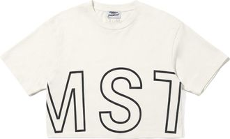 Freddy T-shirt cropped da donna comfort con maxi stampa