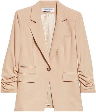 Veronica Beard Battista Dickey Jacket in Stone Khaki at Nordstrom, Size 10