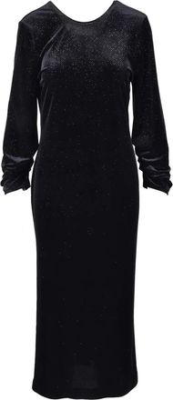 Department Five Velvet Stretch Dress - Black