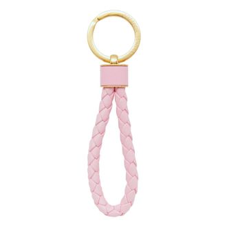 Bottega Veneta Intreccio Keyring - female - Bottega Veneta - Keychains - Pink - ONE SIZE - Accessories