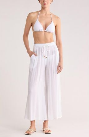 Nordstrom Rack Easy Gauze Cover-Up Pants in White at Nordstrom Rack, Size X-Large