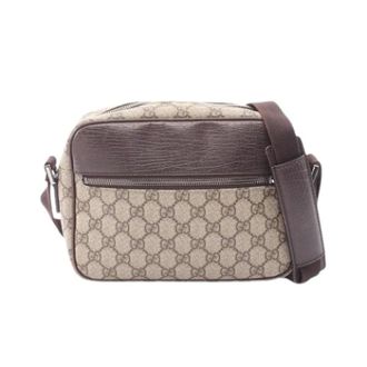 Gucci Vintage, unisex, Beige, ONE Size, Leer, Pre-owned Vintage Schoudertas