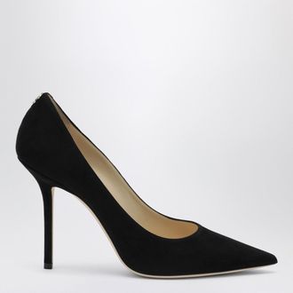 Jimmy Choo London Love 100 pumps in black suede