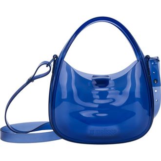 Melissa Mirror Crossbody Bag in Transparent Blue at Nordstrom