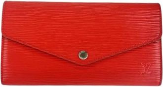 Louis Vuitton Pre-owned Wallets, female, Red, Size: ONE SIZE Pre-owned Epi Leather Long Wallet