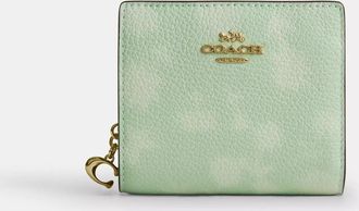 Coach Snap Wallet With Floral Print