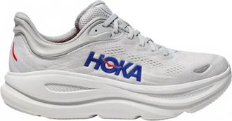 Hoka One One Mens Bondi 9 Wide Shoe In Cosmic Grey / Ultramarine
