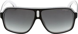 Carrera Mens Carrera Grey Lens White Inner Legs Black Sunglasses - Size: ONE size