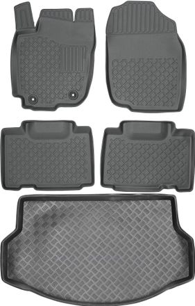 OEM Juego De Alfombrillas Para Coche Y Maletero Para Toyota Rav4 Iv Suv (2016-2018)