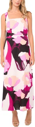 Vince Camuto Floral Maxi Dress in Wild Petunia at Nordstrom, Size Medium
