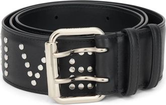 Givenchy Leren riem met studs - Heren - Riemen - Zwart - 90 CM - Leer - Accessoires