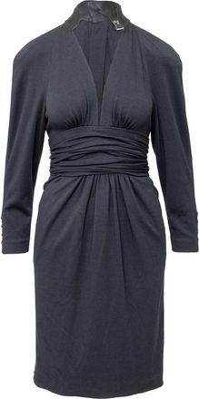 Chanel Pre-owned Womens Boutique Midi Dress - 90s - Black Cotton - Size Small