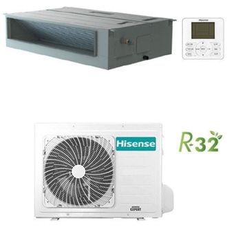 Hisense Climatizzatore Condizionatore Hisense Canalizzabile Serie Turbo R32 18000 BTU ADT52UX4RCL8 INVERTER Classe A++/A++