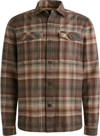 PME Legend Heren, Overhemden, Bruin, Maat: S