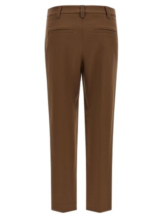Brunello Cucinelli Womens Brown Cotton Cropped Pants