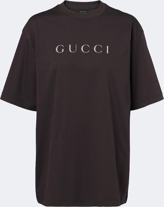 Gucci T-shirt in jersey di cotone con logo