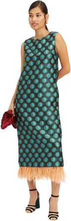 La DoubleJ Winter Sun Column Dress - Dames - Casual kleedjes - Veelkleurig - XS - Polyester - Kleedjes