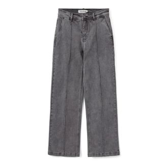 Sofie Schnoor Jeans, Dames, Grijs, M, Denim, Wide Jeans