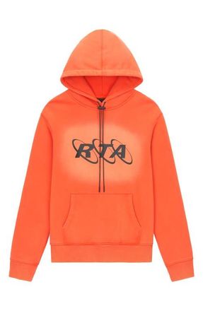 Rta Dion Planetary Graphic Hoodie in Orange Planetary at Nordstrom, Size Xxx-Large