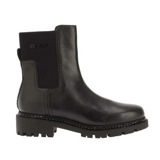 DKNY Dames Roxanne Leren Chelsea Boots (Zwart)
