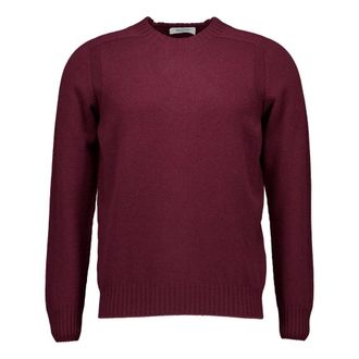 Gran Sasso Trui met ronde hals van wol - Heren - Truien - Rood - Maat: M Wol